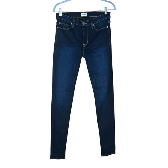 Hudson Women’s Nico Mid-Rise Super Skinny Dark Wash Jeans Size 27 EUC - Picture 1 of 11